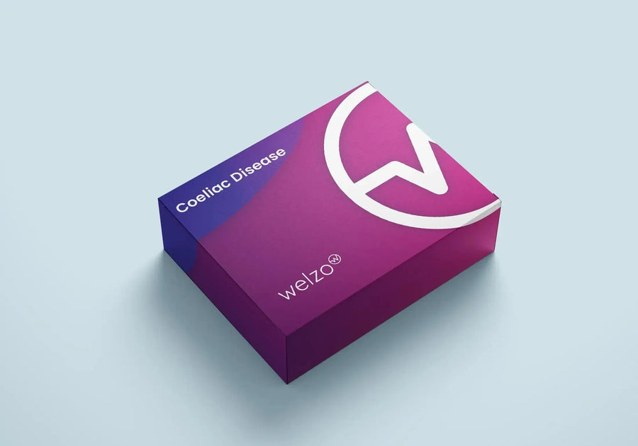 Finger-prick blood sample collection for a coeliac tTG antibody test