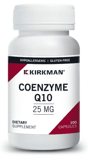 Coenzyme Q10 25 mg, 100 Capsules - Kirkman Labs (Hypoallergenic) - welzo