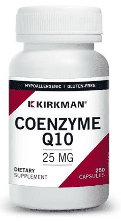 Coenzyme Q10 25 mg, 250 Capsules - Kirkman Labs (Hypoallergenic) - welzo