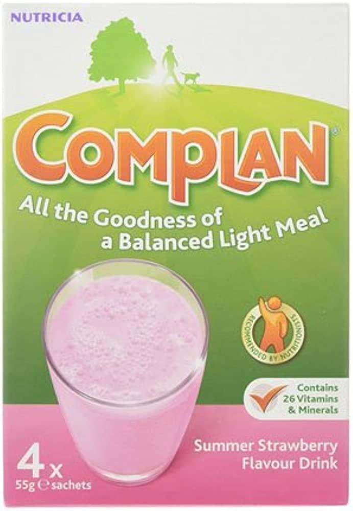 Complan Sachets Strawberry 55g Pack of 4