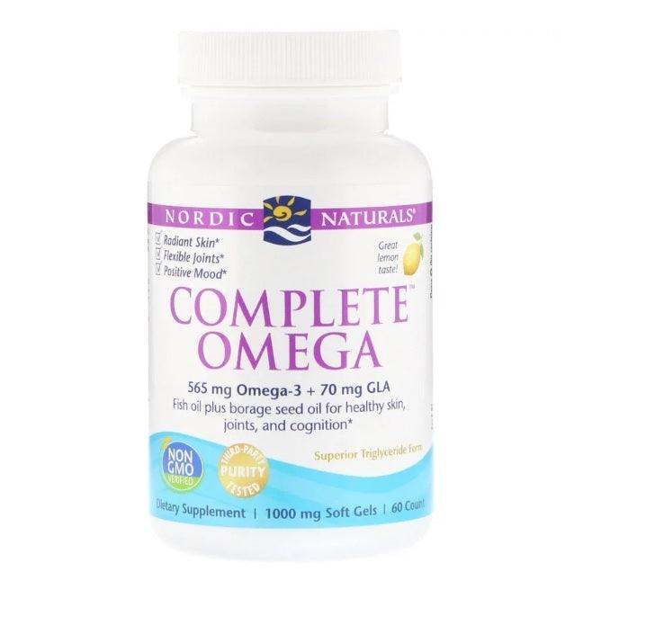 Complete Omega (Lemon) 60 Soft Gels - Nordic Naturals - welzo