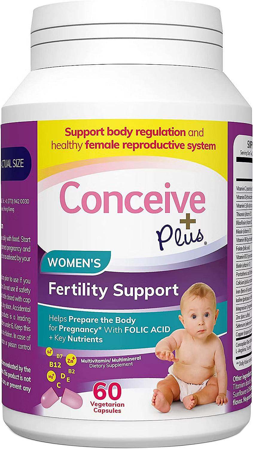 Conceive Plus Women's Fertility Support Capsules Pack of 60 - welzo