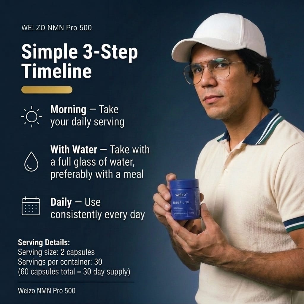 NMN Pro 500 - Welzo Ultra Purity