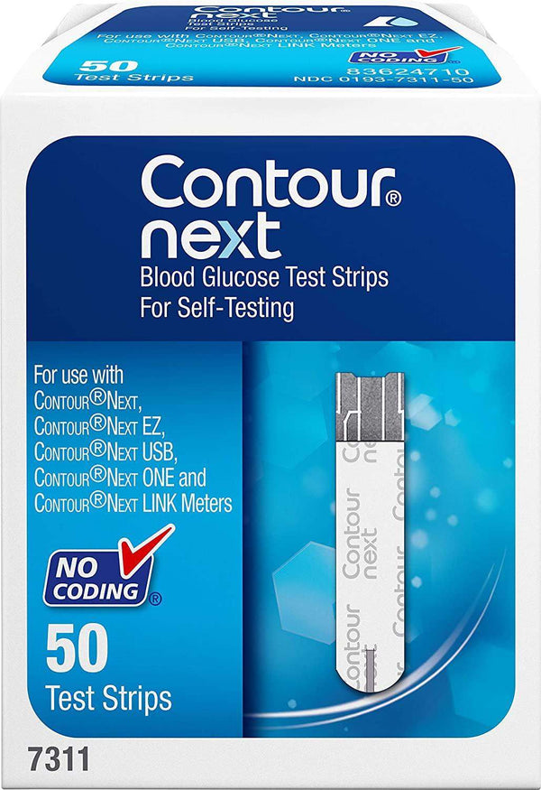 Contour Next Blood Glucose Test Strips Pack of 50 - welzo