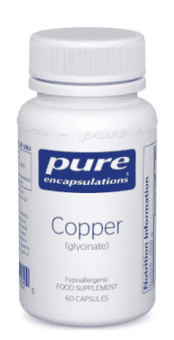 Copper (glycinate) 60 caps - Pure Encapsulations - welzo