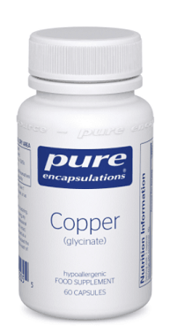 Copper (glycinate) 60 caps - Pure Encapsulations - welzo