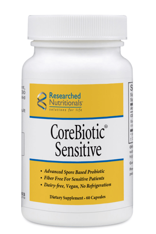 CoreBiotic™ Sensitive, Advanced Spore Based Probiotic, 60 Caps - Researched Nutritionals - welzo
