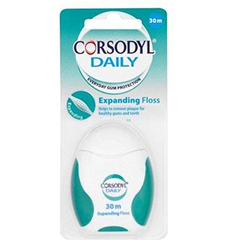 Corsodyl Daily Expanding Floss 30m - welzo