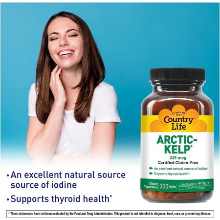 Country Life Arctic Kelp 225mcg 300 tablett