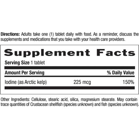 Vida en el país Arctic Kelp 225mcg 300 Tablet