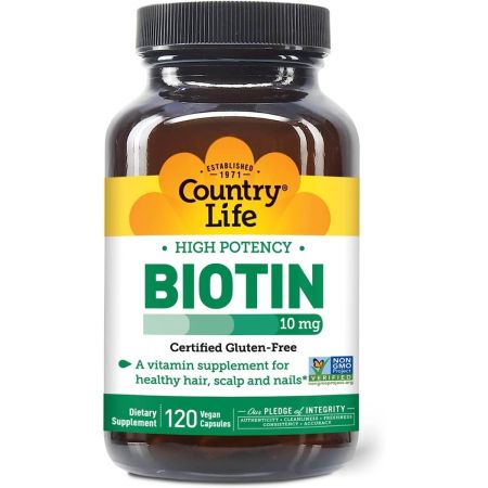 Country Life Biotyna 10 mg 120 wegańskich kapsułek