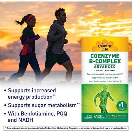 Country Life Coenzyme Bcomplex Advanced 120 Vegan Capsules