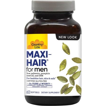 Country Life Maxihair para homens 60 softgels