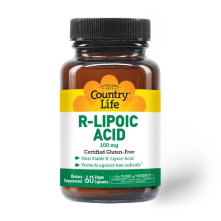 Acido rlipoico della vita di campagna 100mg 60 Vegicaps