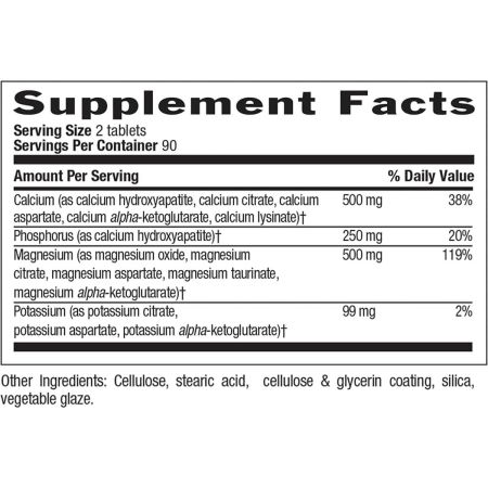 Country Life Targetmins kalcium, magnesium, kalium 180 tabletter