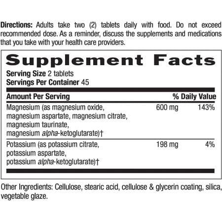 Country Life TargetMins Magnesium Potassium Aspartate 90 Tablets