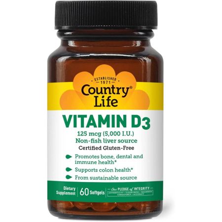 Vitamin života D3 5000iu 60 Softgels