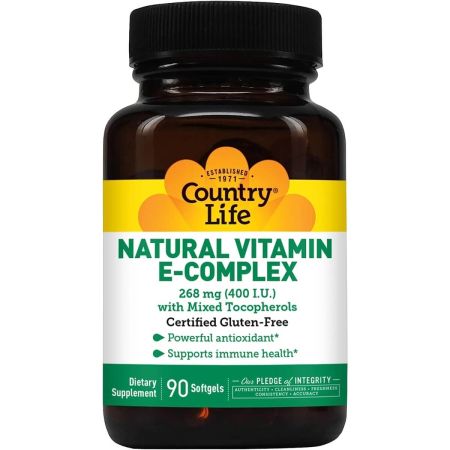 Country Life Vitamin E Complex 400iu 90 Softgels