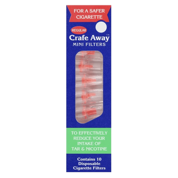 Crafe Away Anti-smoking Regular Filters Pack of 10 - welzo