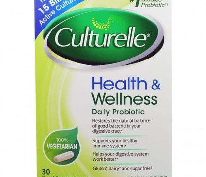 Culturelle Lactobacillus GG 30 capsules shelf stable no refrigeration needed, UK stockist Welzo