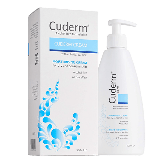 Cuderm Moisturising Cream With Colloidal Oatmeal 500ml - welzo