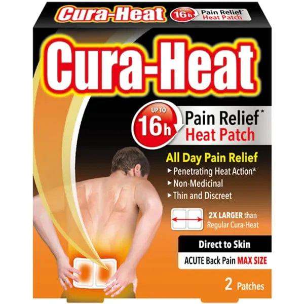 Cura-Heat Acute Back Pain Max Size Non-Direct Patches Pack of 2 – welzo