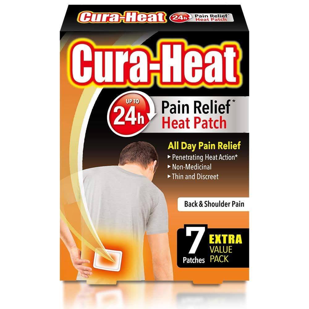 Cura-Heat Back & Shoulder Pain Relief Patches Pack of 7 - welzo