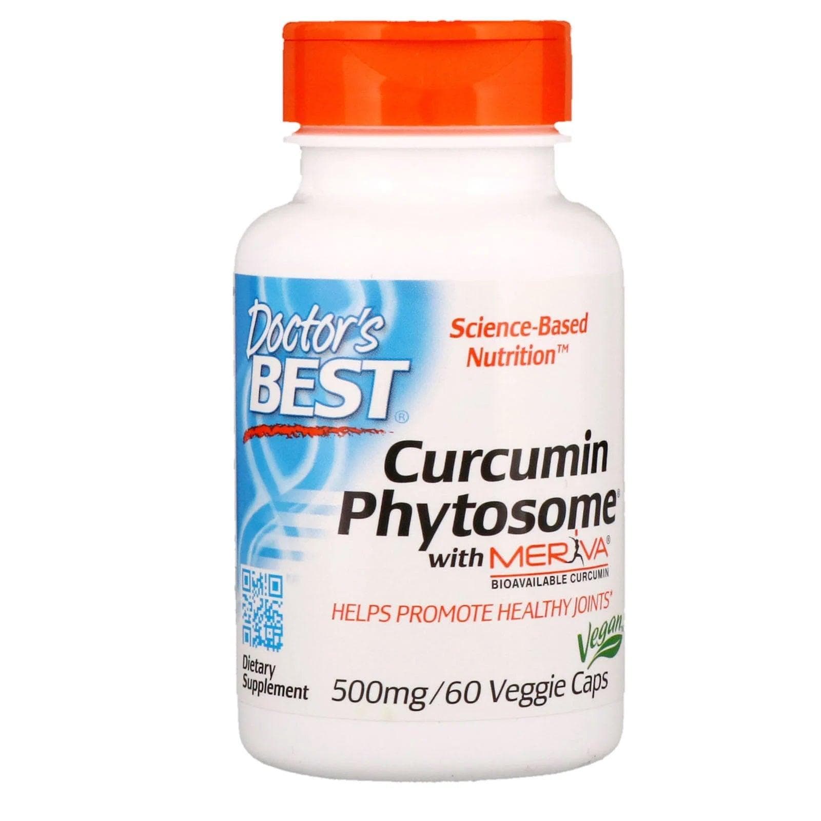 Curcumin Phytosome with Meriva 500mg, 60 Capsules - Doctor's Best - welzo