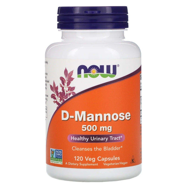 D-Mannose 500mg 120 Capsules - Now Foods - welzo