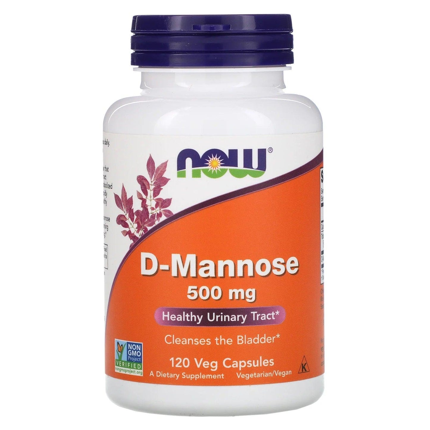 D-Mannose 500mg 120 Capsules - Now Foods - welzo