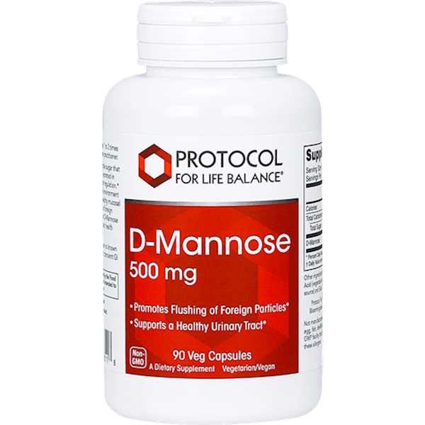 D-Mannose 500mg 90 vegcaps - Protocol For Life Balance - welzo