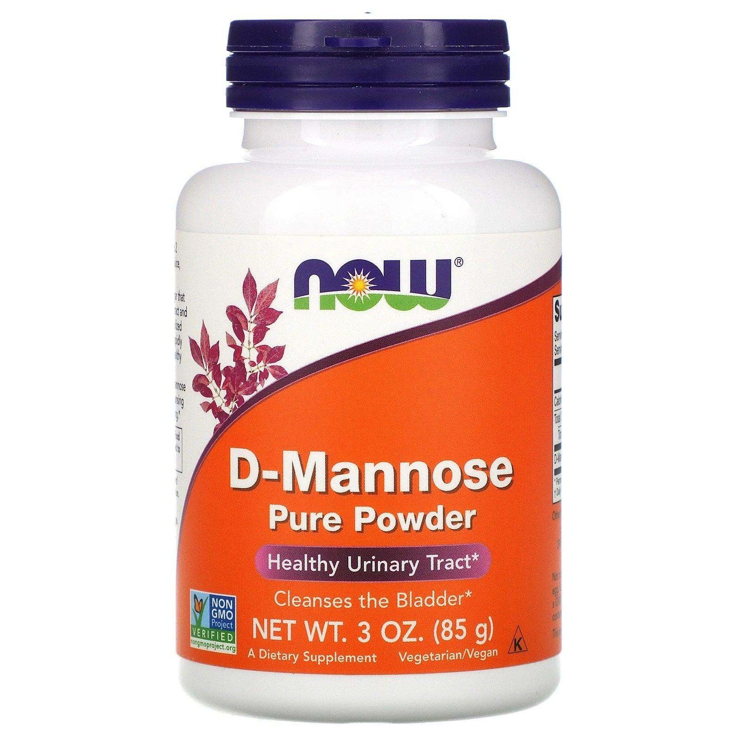 D-Mannose Pure Powder 85g - Now Foods - welzo