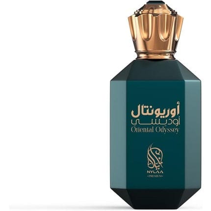 Oriental Odyssey Eau de Parfum 100ml by Nylaa - Ambre Narguile & Oriental Ambery Blend - Warm Sensual Perfume with Honey of Amber - Exotic Saffron Cinnamon and Vanilla Notes