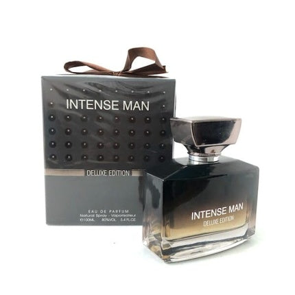 Fragrance World Intense Man Deluxe Edition Eau De Parfum Spray for Men 3.4 Ounce