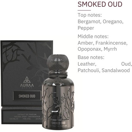 Auraa Desire Smoked Oud Extrait De Perfume 100ml - Floral Woody Spicy Fragrance - Perfume for Men and Women