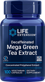 Decaffeinated Mega Green Tea Extract - 100 caps - Life Extension - welzo