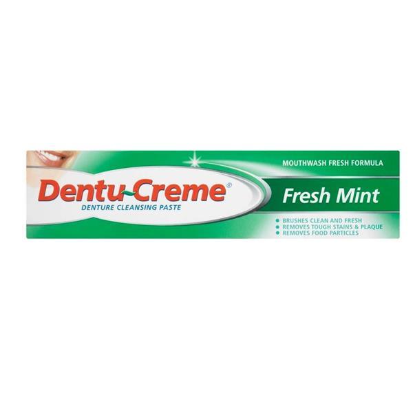 Dentu-Creme Denture Cleansing Paste Fresh Mint 75ml - welzo