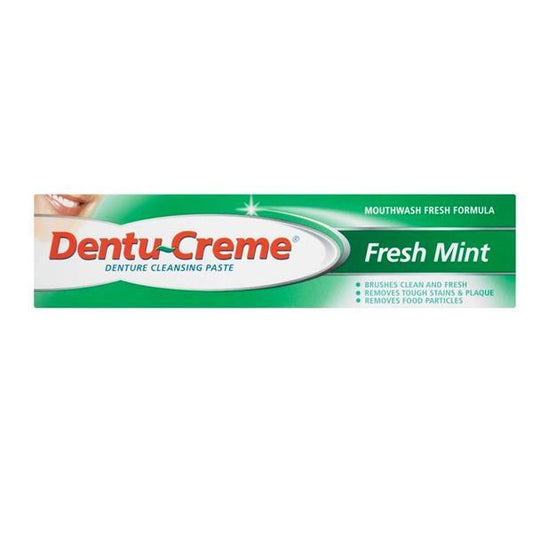 Dentu-Creme Denture Cleansing Paste Fresh Mint 75ml - welzo