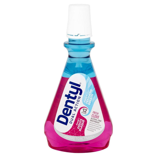 Dentyl Dual Action Fresh Clove CPC Mouthwash 500ml - welzo