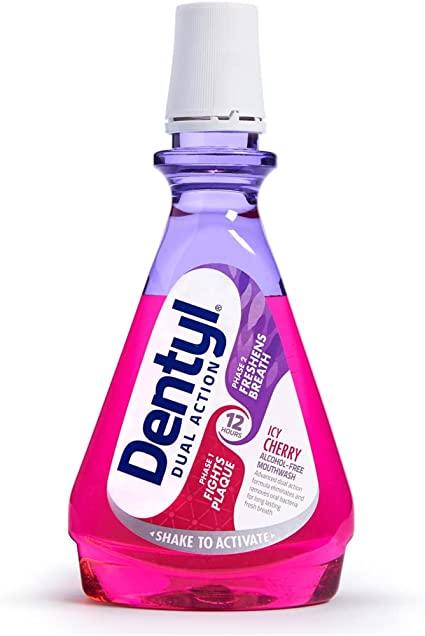 Dentyl Dual Action Icy Cherry CPC Mouthwash 500ml - welzo