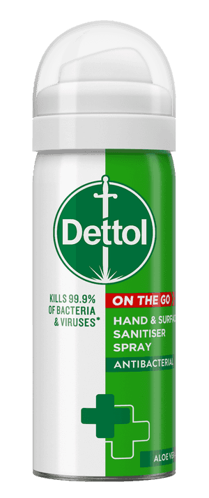 Dettol On The Go Antibacterial Hand & Surface Sanitiser Spray 50ml - welzo