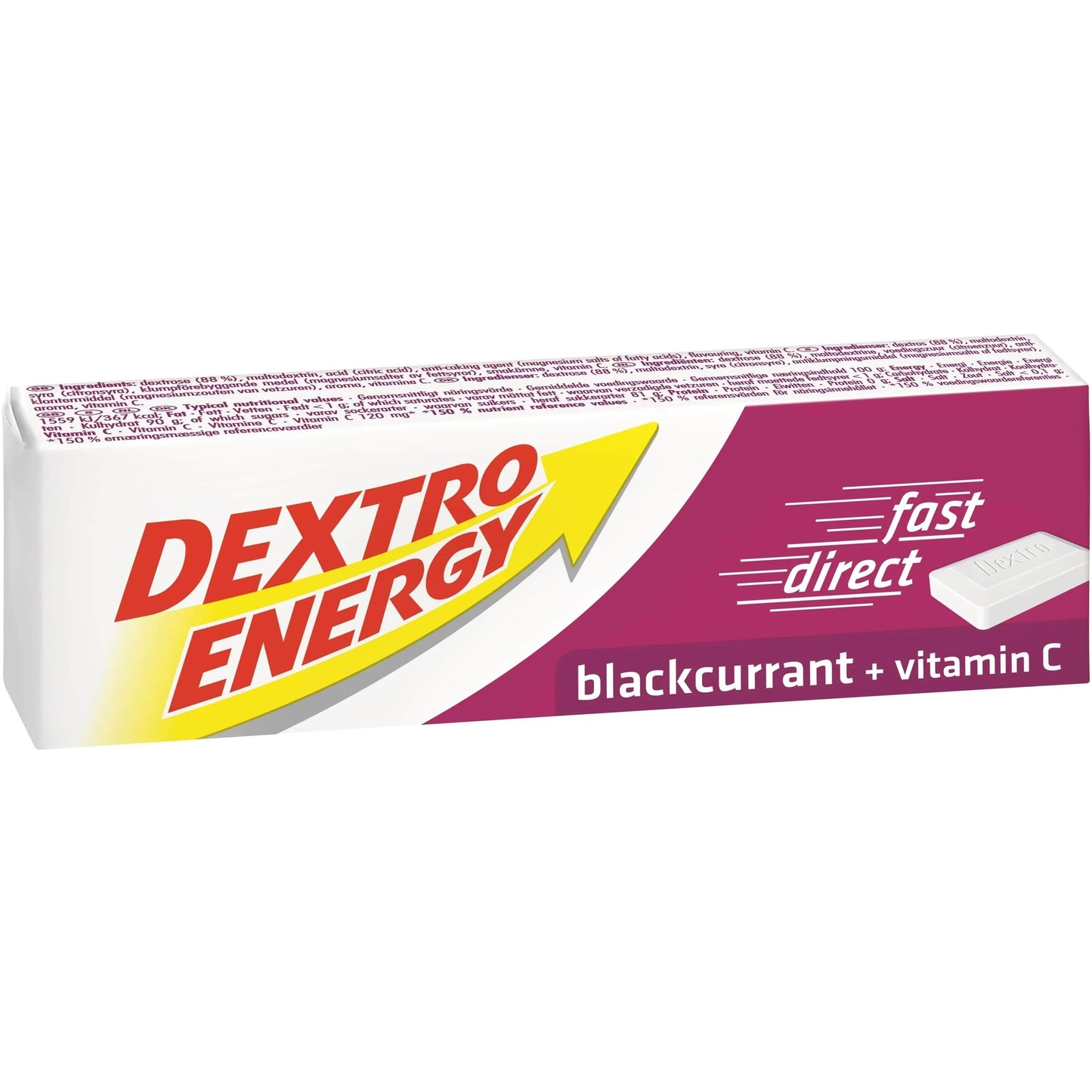 Dextro Energy Blackcurrant Flavoured Tablets 47g - welzo