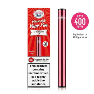 Dinner Lady Strawberry Ice Disposable Vape Pen 20mg - welzo