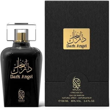 Dark Angel Perfume 100ml by Nylaa Eau De Parfum Black Phantom Woody Coffee Sandalwood Coconut