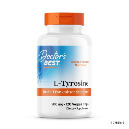 Il miglior dottore del dottor Doctor's Best, Best Ltyrosine 500mg 120 Capsule vegetariane