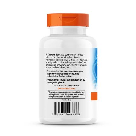 Melhor Melhor Médico do Médico, Melhor Ltyrosine 500mg 120 Cápsulas Veggie