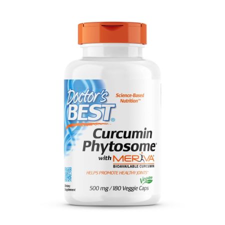 Læge's bedste curcumin -phytosom med Meriva 500 mg 180 Veggie -kapsler