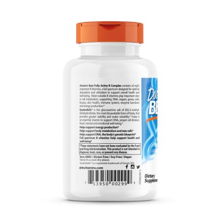 Il miglior complesso B completamente attivo del medico con capsule vegetariane quatrefolic 30