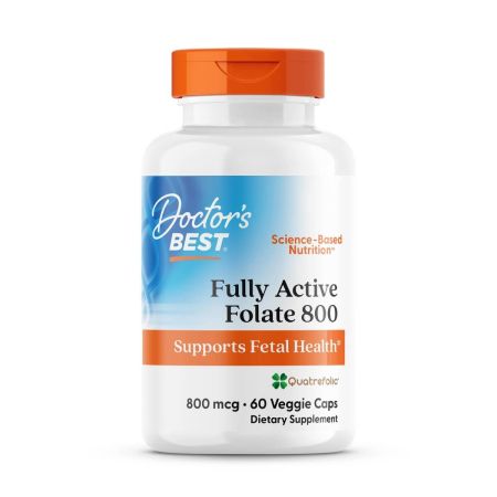 Cel mai bun folat complet activ al doctorului 800, 800 mcg 60 Capsule veggie