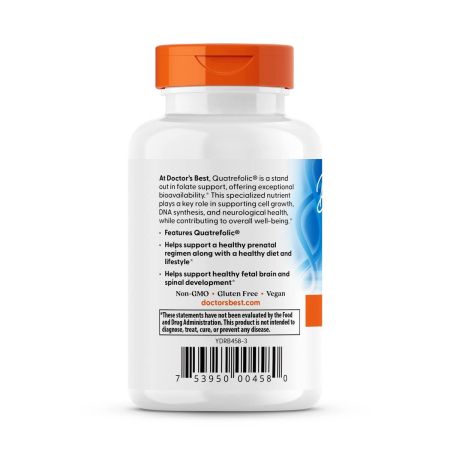 El mejor folato completamente activo del médico 800, 800 mcg 60 cápsulas vegetarianas